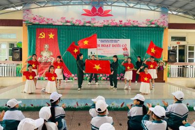 Trường Tiểu học Bạch Thượng tổ chức các hoạt động chào mừng ngày thành lập Quân đội nhân dân Việt Nam 22-12